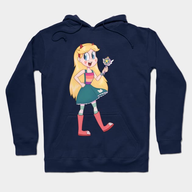 A Shinning Star Hoodie by Imaplatypus